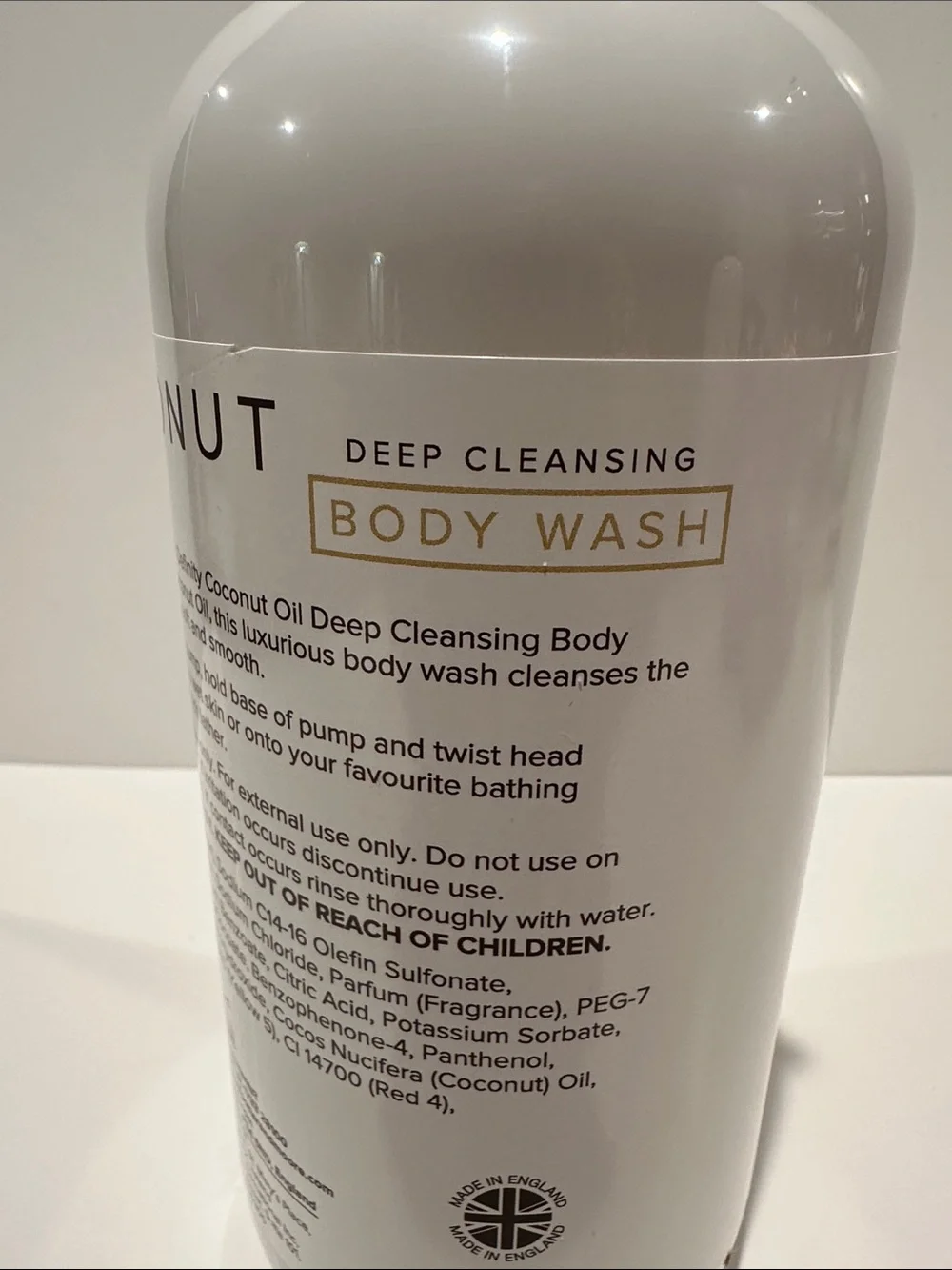 Creightons Coconut Oil Deep Cleansing Body Wash Infused W/Coconut Oil, 33.8 oz.
